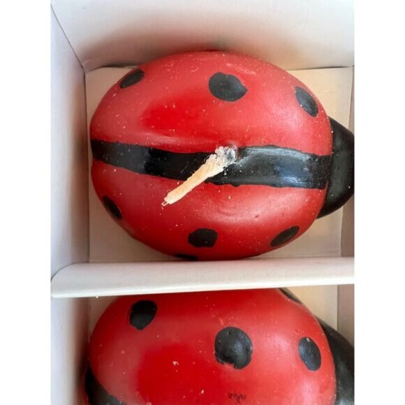 New Ladybug Floating Candles Set Of 5 Good Luck Gift & Decor Colorful Bath Time! - Picture 4 of 10